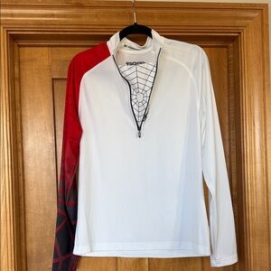 Spider White and Red Long Sleeve Shirt